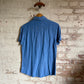 1990s Blue Rayon Diesel Embroidered Shirt
