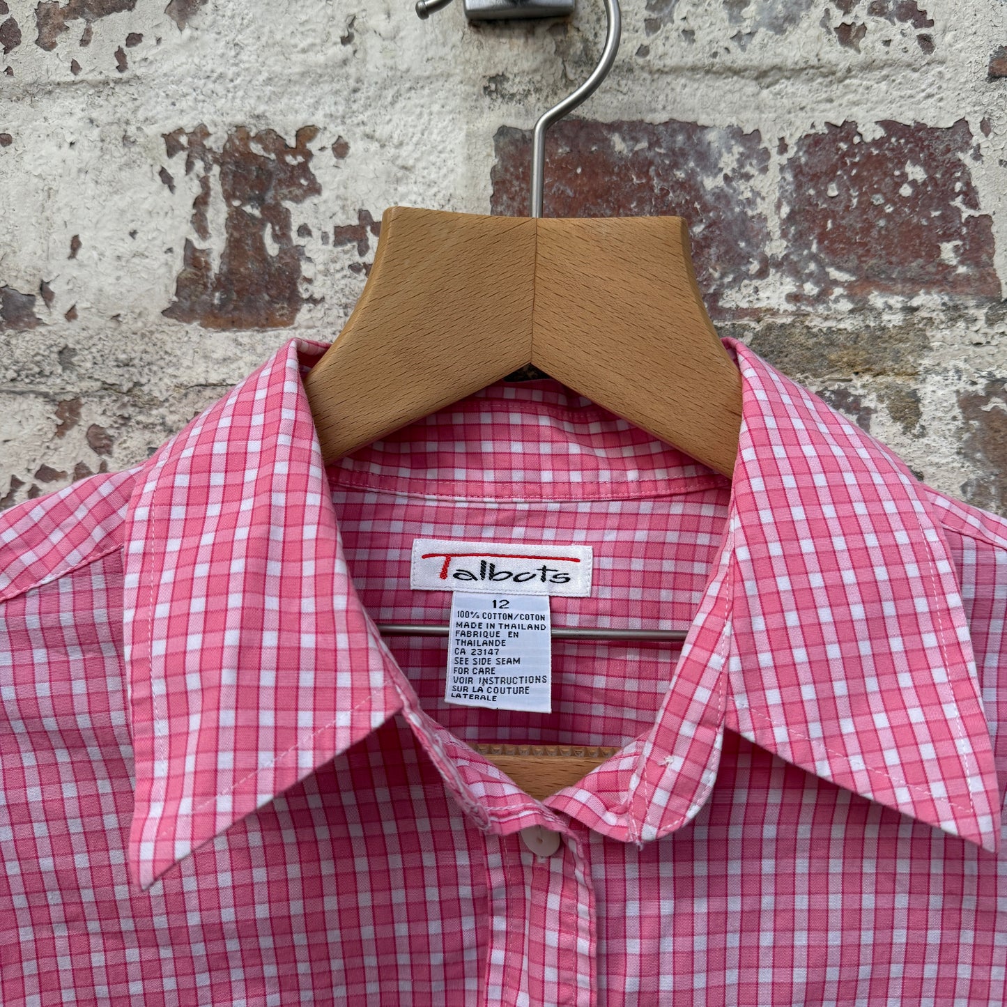 1990s Red Checkered Button Up Shirt