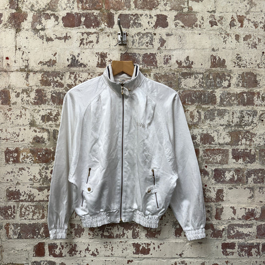 1980s White Ellesse Track Top