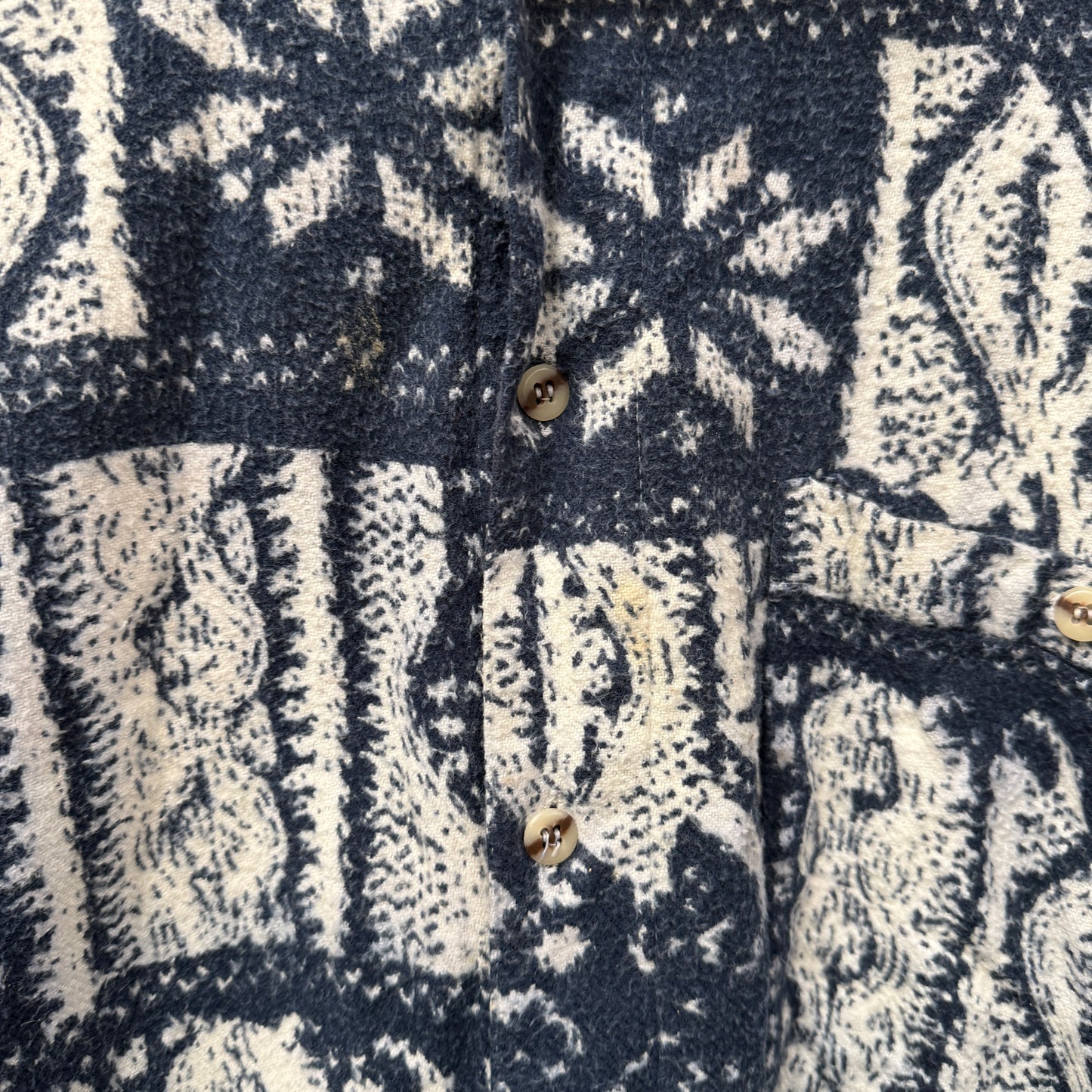 1990s Printed Long Sleeve Shirt