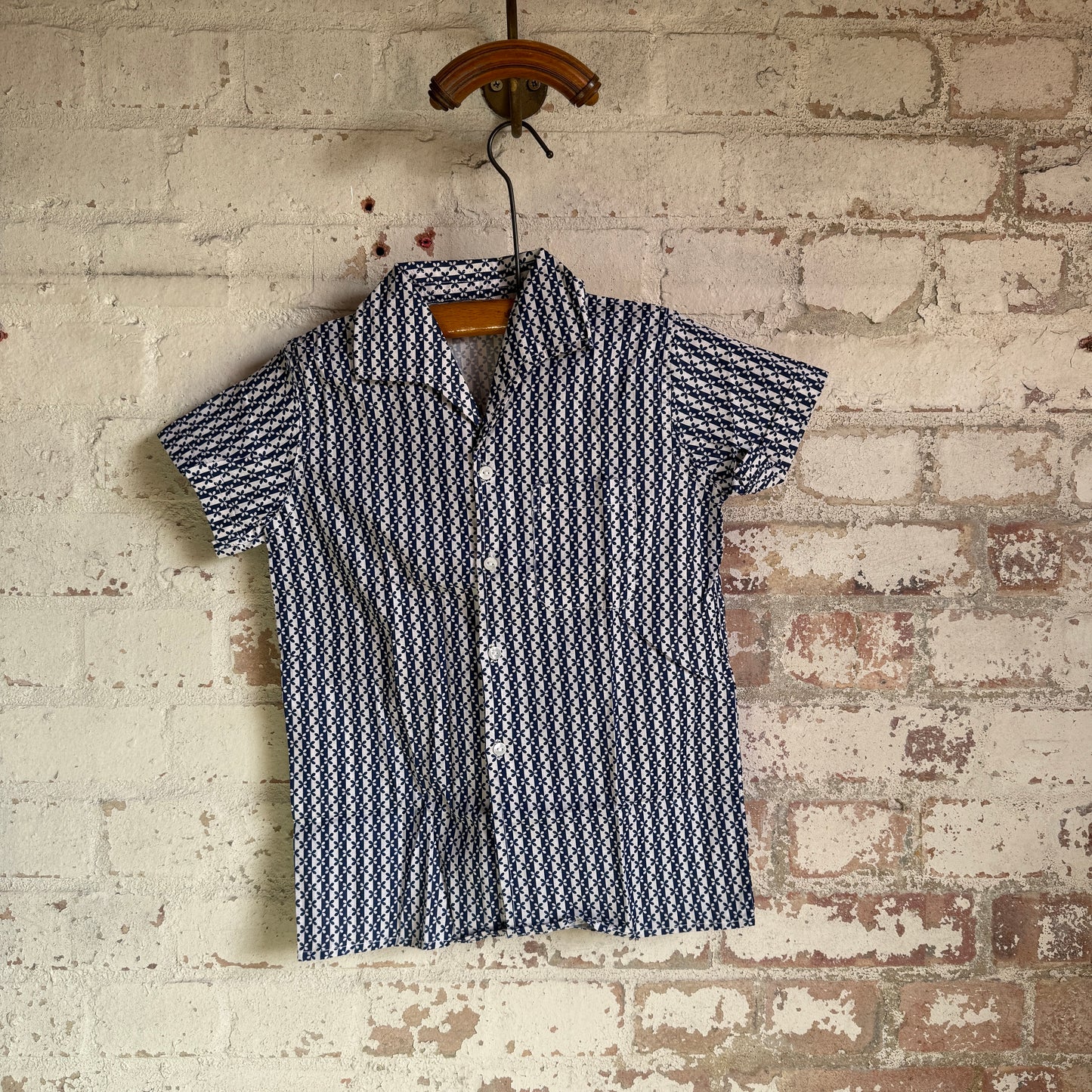 1960s Patterned British Leisure Shirt