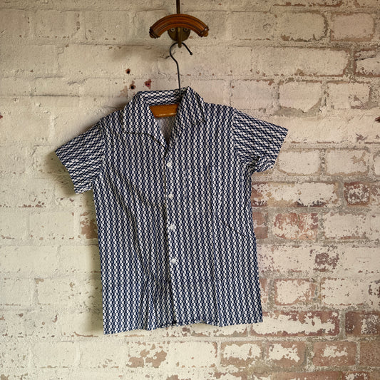 1960s Patterned British Leisure Shirt