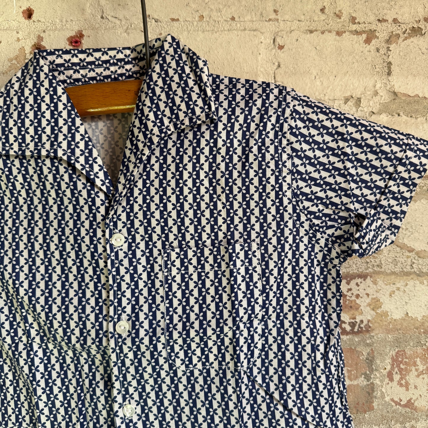 1960s Patterned British Leisure Shirt