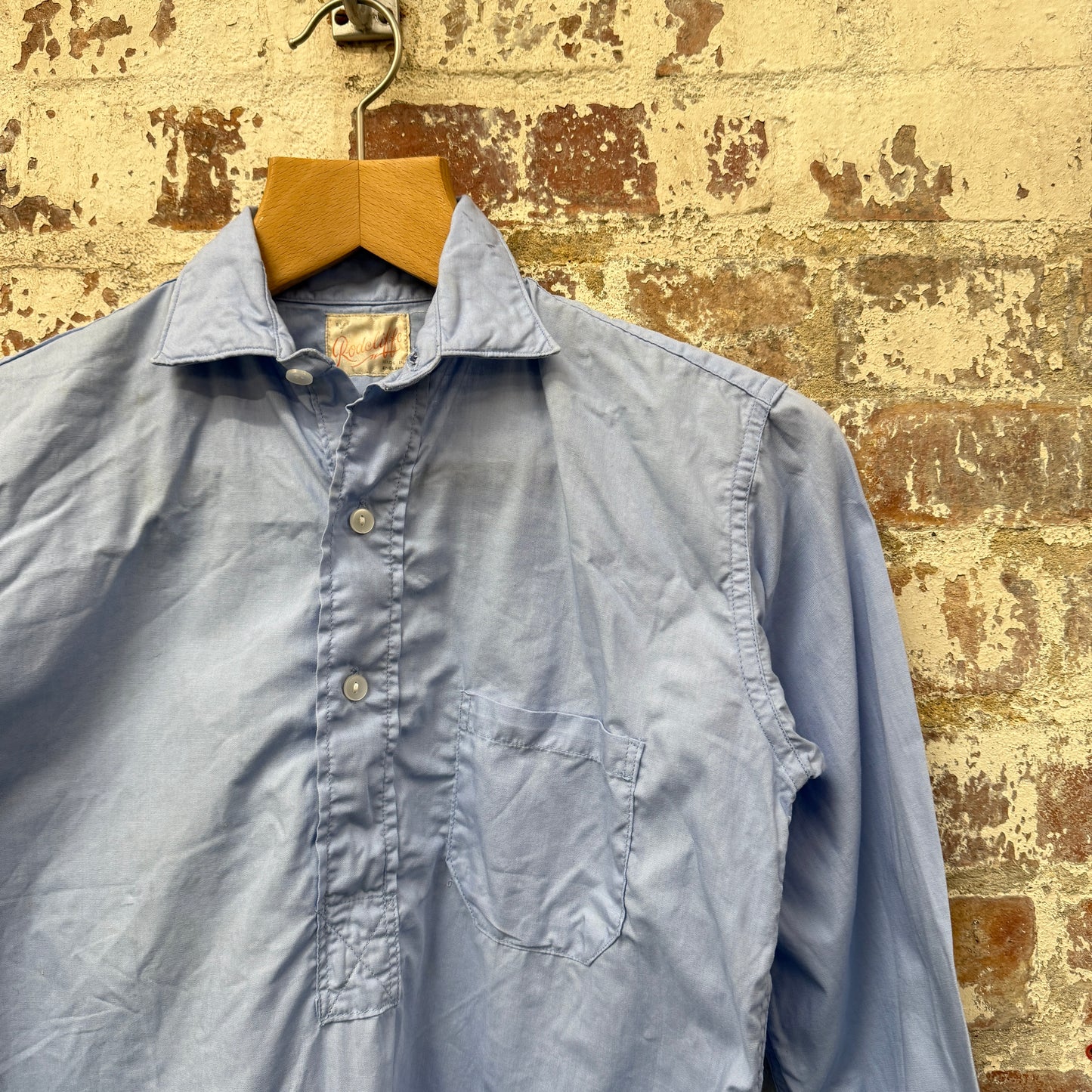 1950s Blue British Cotton Shirt