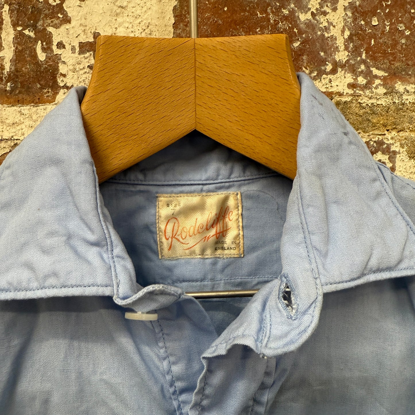 1950s Blue British Cotton Shirt