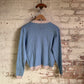 1960s Blue Wool Knitted Jumper