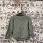 1950s Green Wool Knitted Roll Neck Jumper