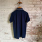 1970s Navy Penguin Dagger Collar Polo Shirt Top
