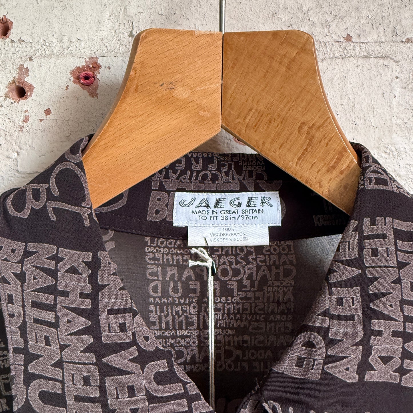 1980s Jaeger All Over Graphic Shirt