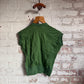 1960s Green Knitted Blouse Top
