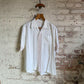 1950s White Rayon Loop Collar Leisure Shirt