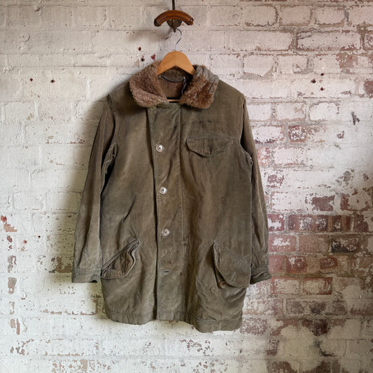 1970s Green Corduroy Invertere Hunting Jacket