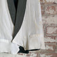 1970s White Shawl Collar Waistcoat