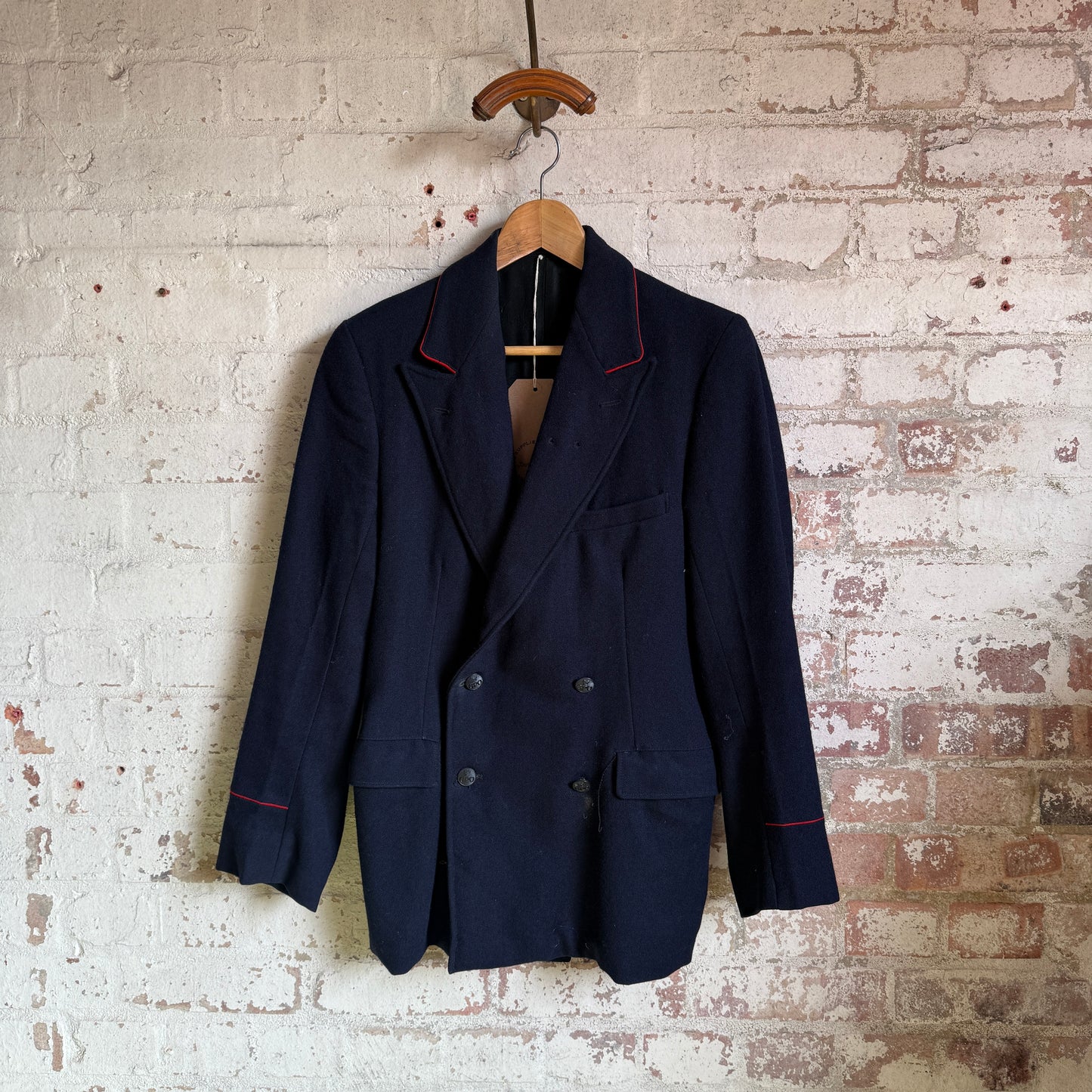 1960s Navy Wool GPO Post Office British Double Breasted Blazer