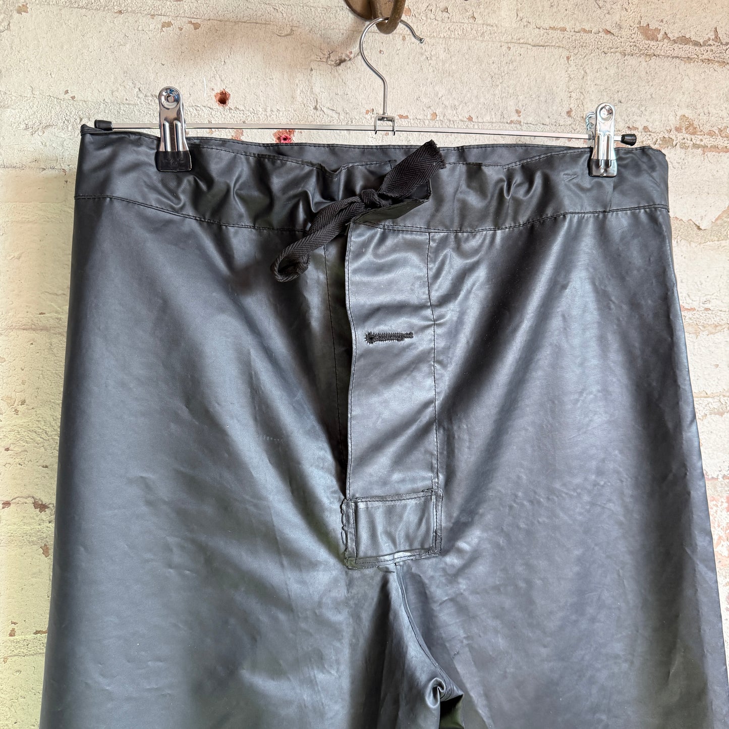 1950s Black PVC British Military Trousers