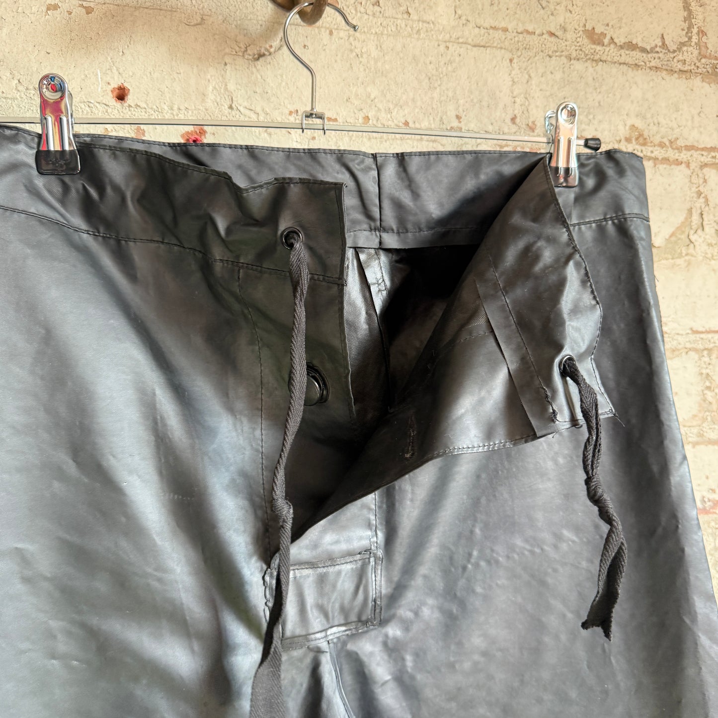 1950s Black PVC British Military Trousers