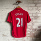 2012-2013 Red Liverpool Home Football Kit Shirt Lucas