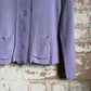 1960s Lilac Purple Wool Knitted Jumper