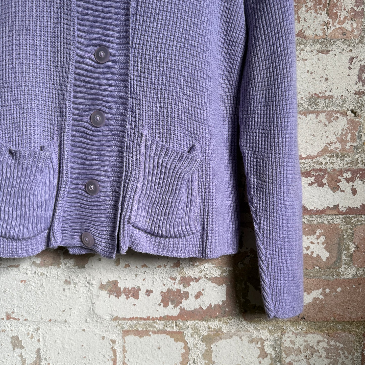 1960s Lilac Purple Wool Knitted Jumper