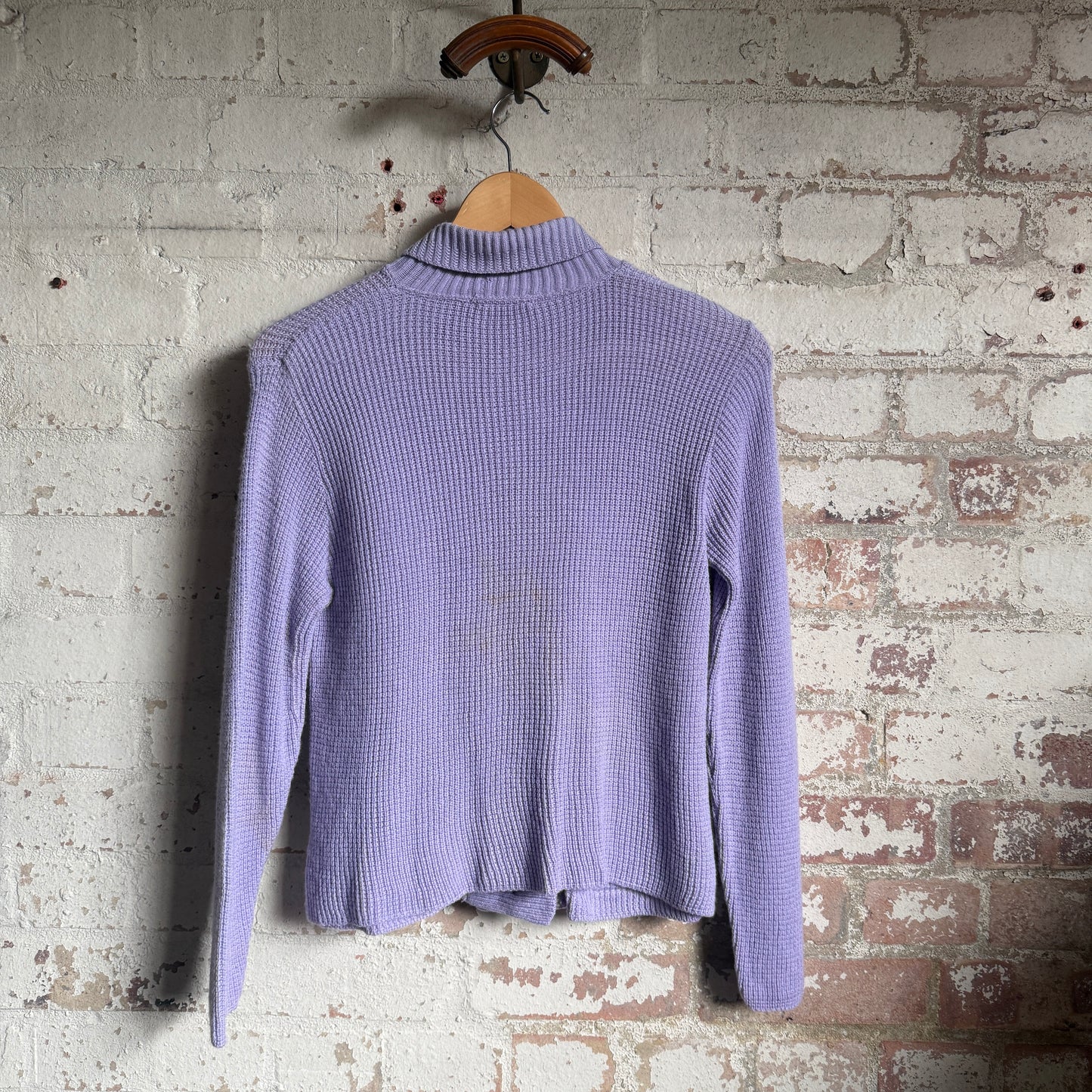 1960s Lilac Purple Wool Knitted Jumper