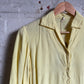 1960s Yellow Linen Blouse Shirt Top