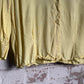 1960s Yellow Linen Blouse Shirt Top