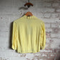 1960s Yellow Linen Blouse Shirt Top