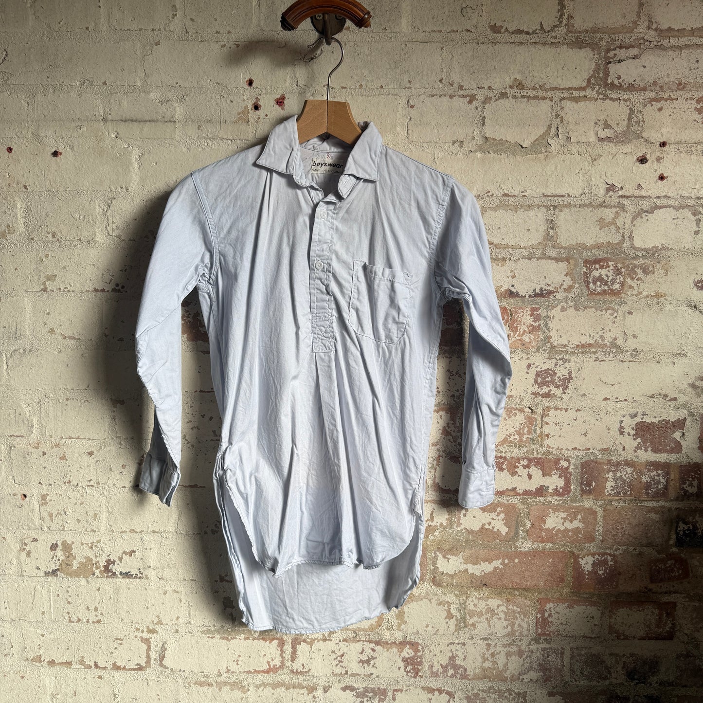 1960s Grey British Pullover Shirt