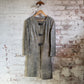 1970s Grey Unusual Leather Sci-fi Long Jacket