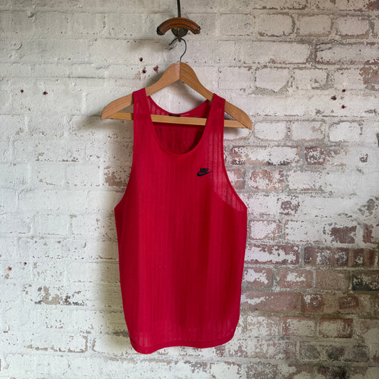 1990s Red Nike Sports Vest Top