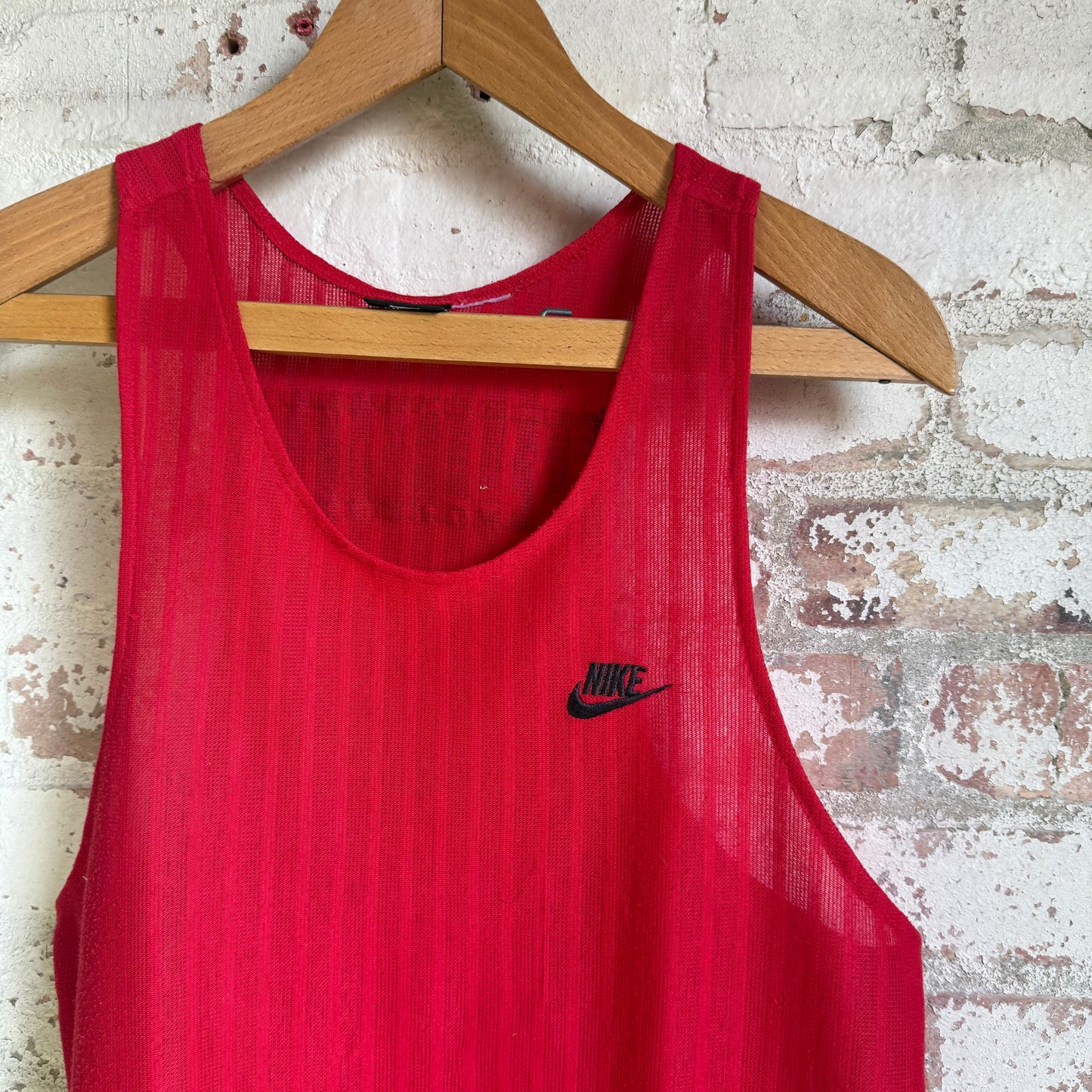 1990s Red Nike Sports Vest Top