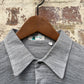1970s Grey Knitted Button Up Shirt