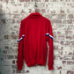 1980s Red Zip Up Track Top