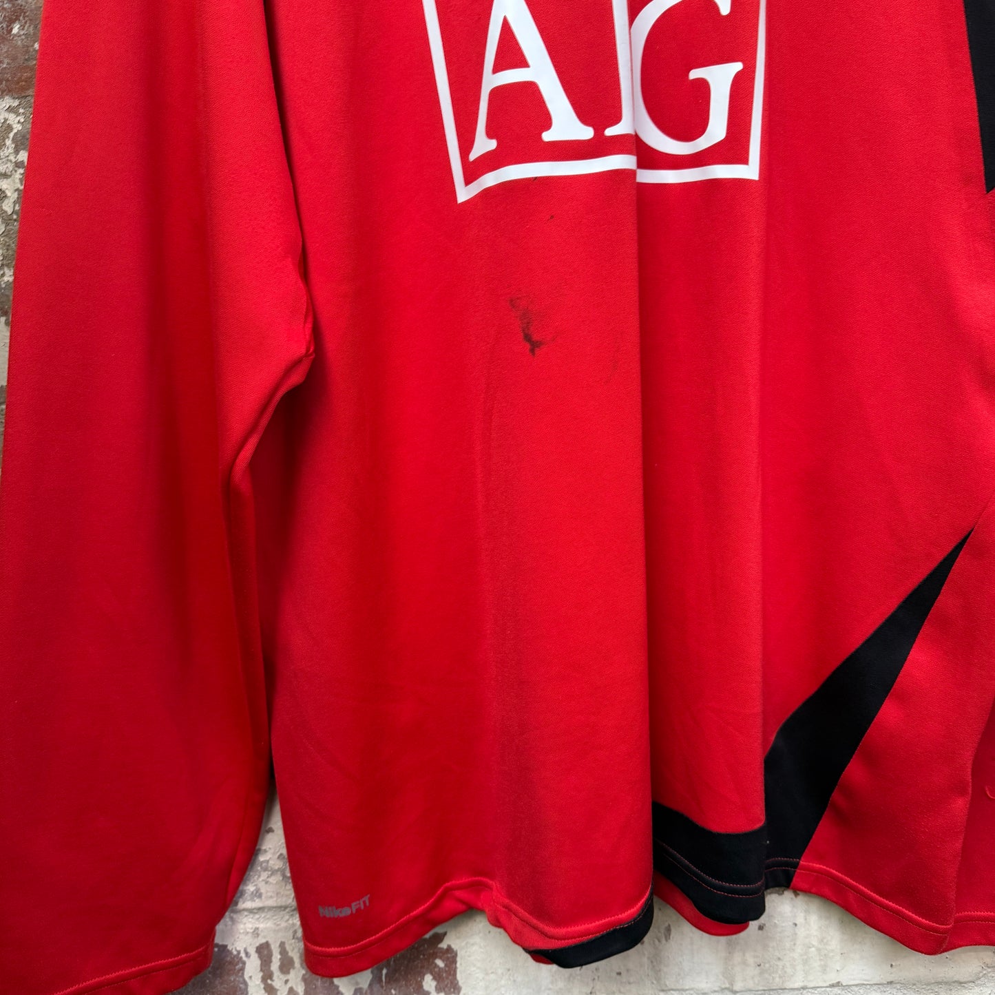 2000s Red Nike Manchester United Training Sweatshirt