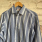 1980s Blue Striped Italian Shirt
