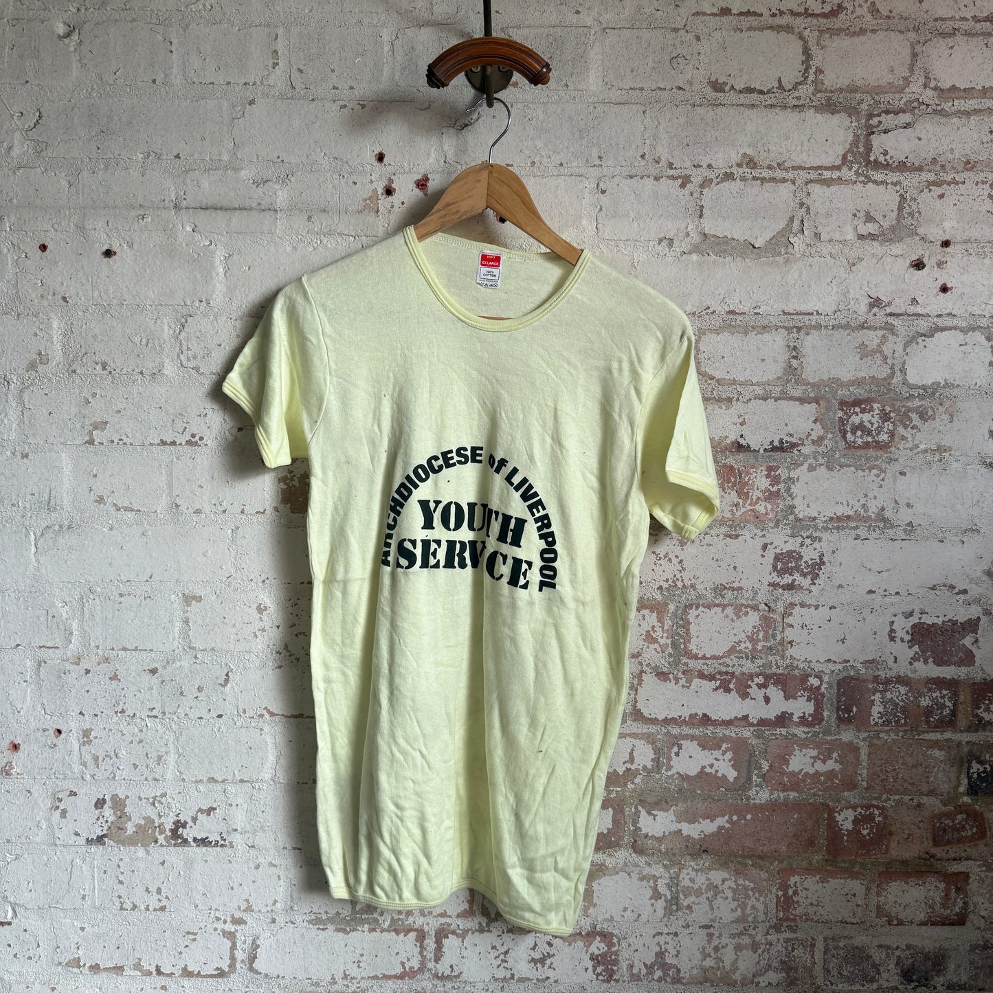 1970s Yellow 'Liverpool' Graphic T-Shirt