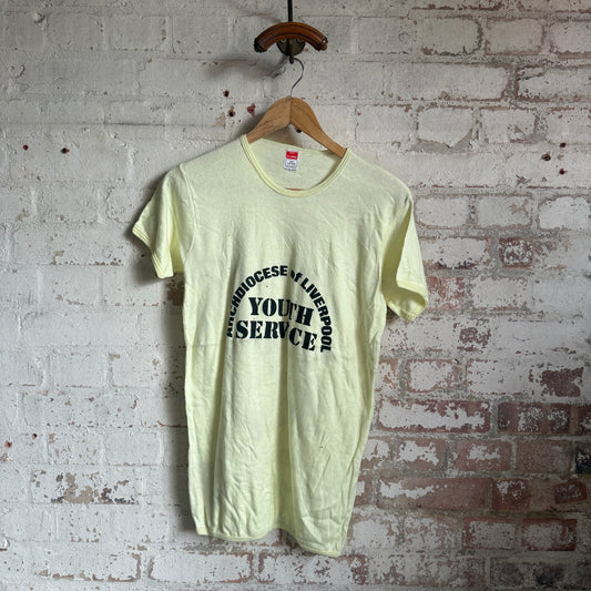 1970s Yellow 'Liverpool' Graphic T-Shirt