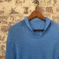 1960s Blue Wool Knitted Jumper