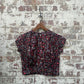 1960s Womens Patterned Blouse Top