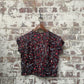 1960s Womens Patterned Blouse Top