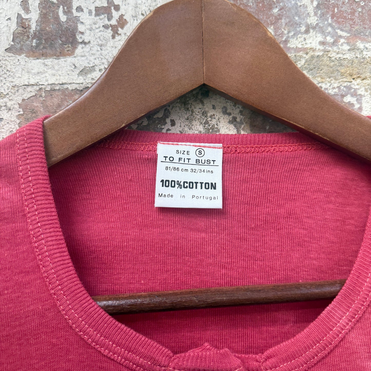 1970s Maroon Button Long Sleeve Top