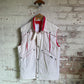 1980s White Padded Gilet Jacket