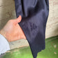 1980s Navy 'Willi Wear' Rayon Wide Leg Trousers