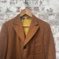1960s Brown Three Button Suit Blazer Jacket