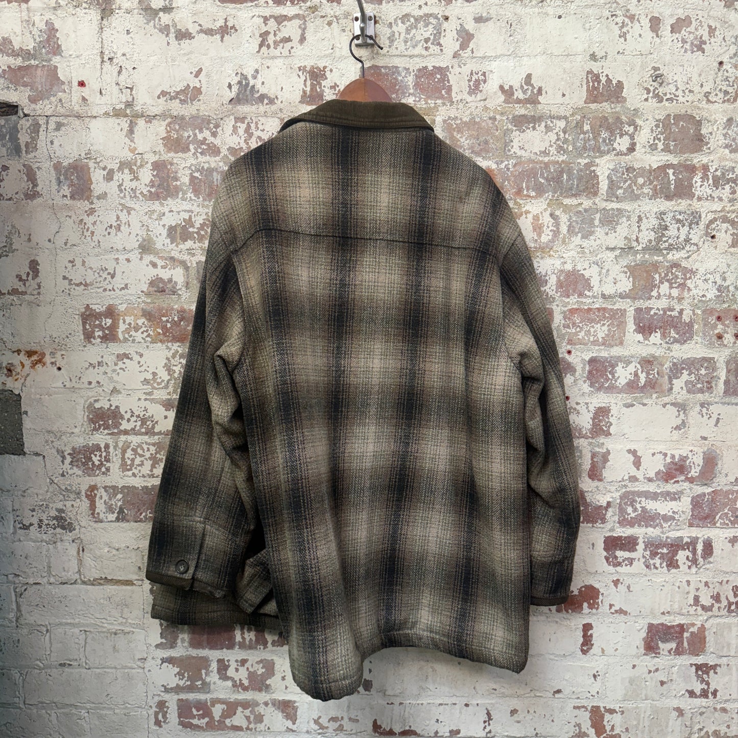 1980s Checkered Burton Wool Coat Jacket