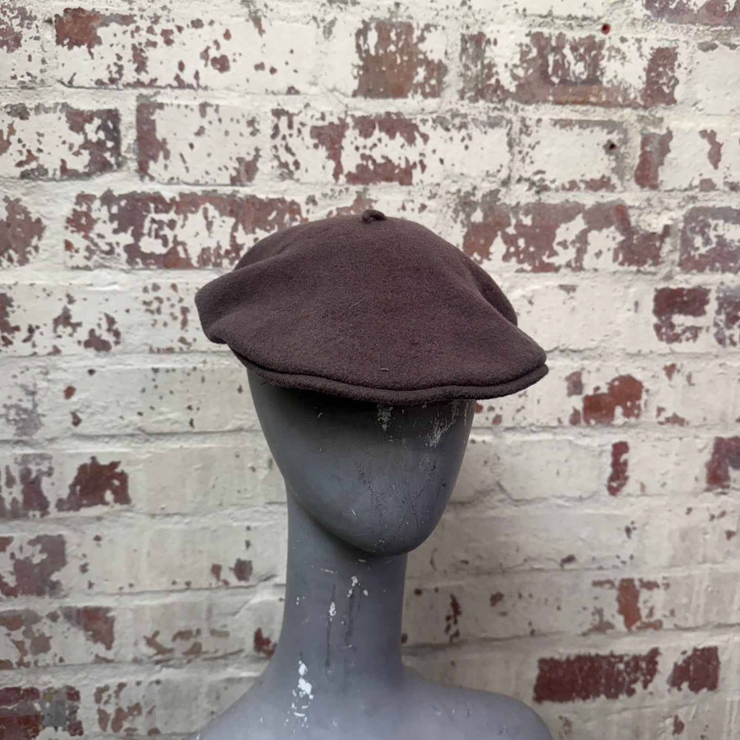 1980s Beige Kangol Flat Cap Hat