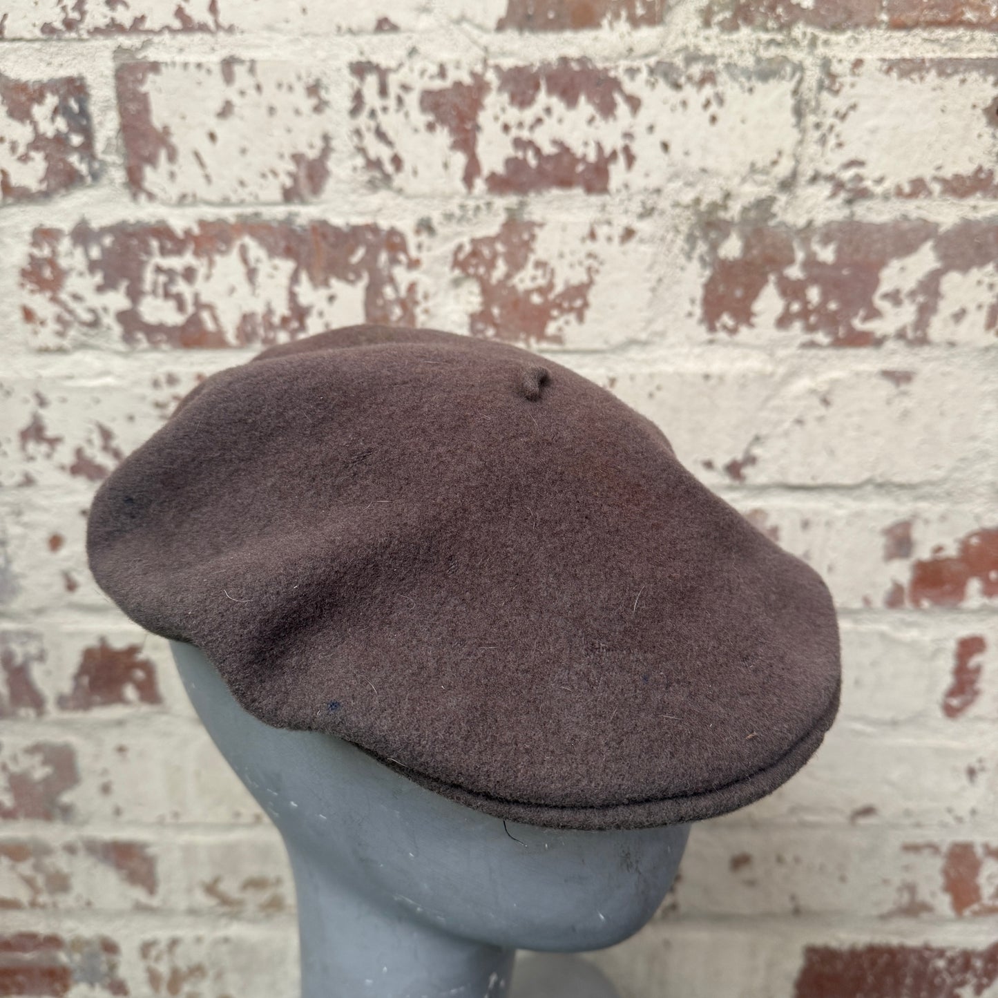1980s Beige Kangol Flat Cap Hat