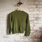 1960s Green Wool British Knitted Jumper