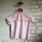 1960s Light Pink Button Blouse Top
