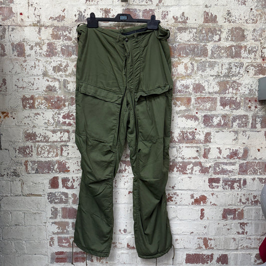 1970s Green US Military Chemical Work Trousers